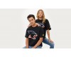 T-Shirt Schwarz mit Predator Raubkatzenkopf in USA Farben SM - XXL