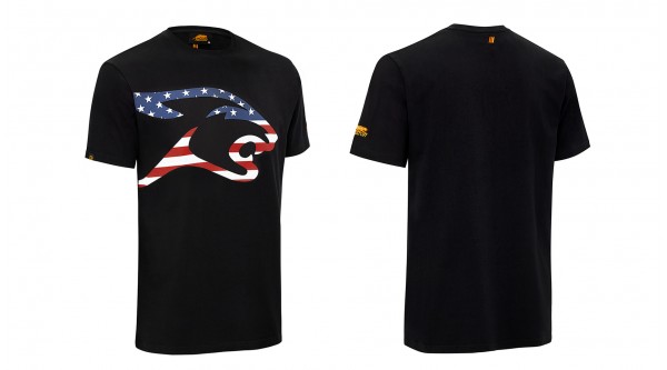 Predator USA Flag Cat Head T-Shirt Black S-XXL  