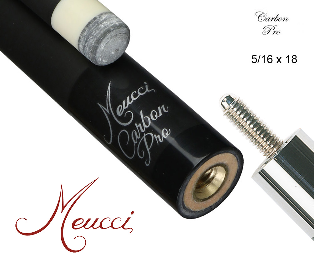 Meucci Carbon Fiber Pro Shaft 12,5mm, 5/16 x 18, black