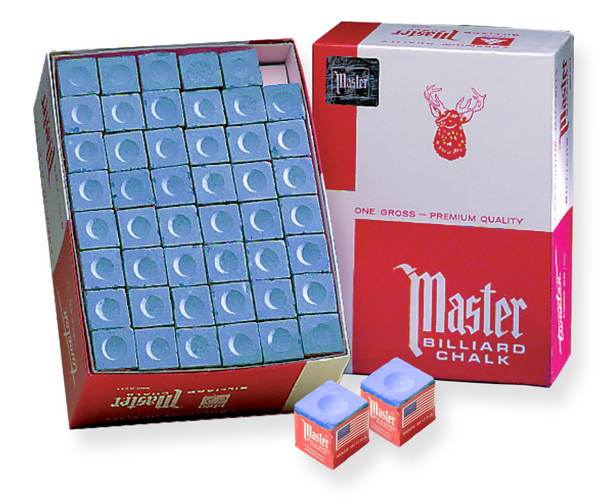 Blue Master Billiard Chalk/Gross