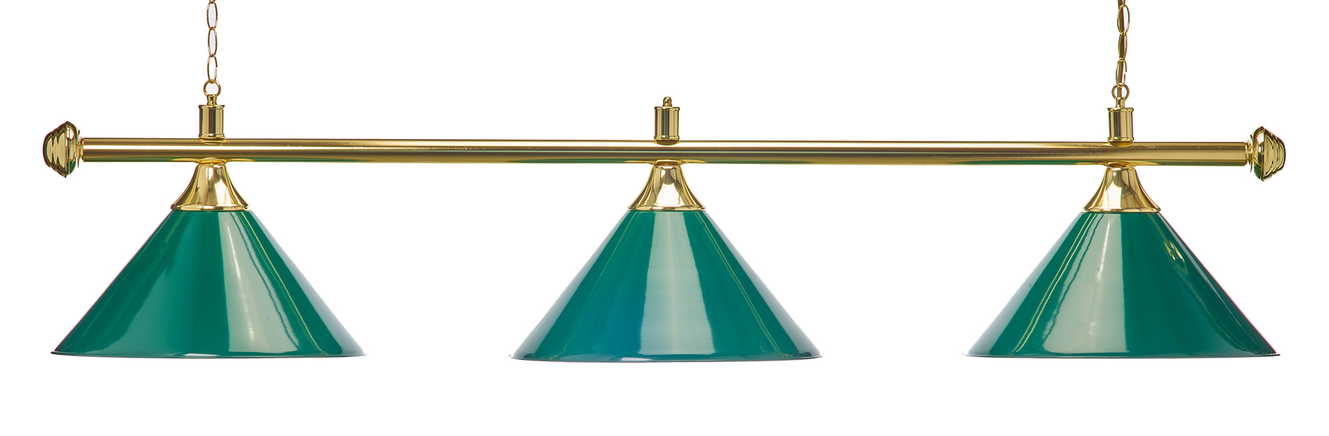silberfarbene Halterung Billardlampe 3 Schirme silber mit Glas 
