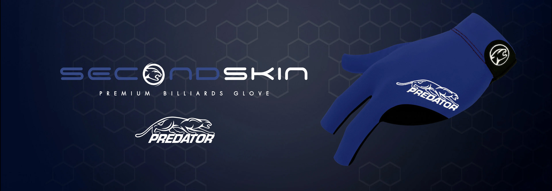 Banner Second Skin Billardhandschuhe Blau weiss
