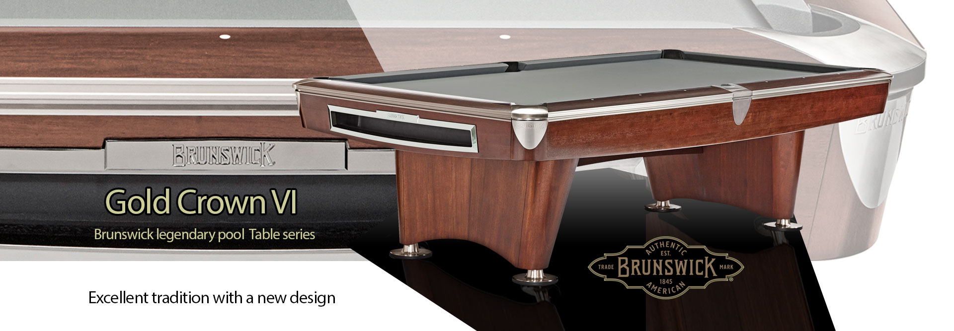Brunswick GoldCrown VI Pool Table