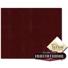 Championship Pool Felt 4066 Invitational Teflon 21oz Wine 66