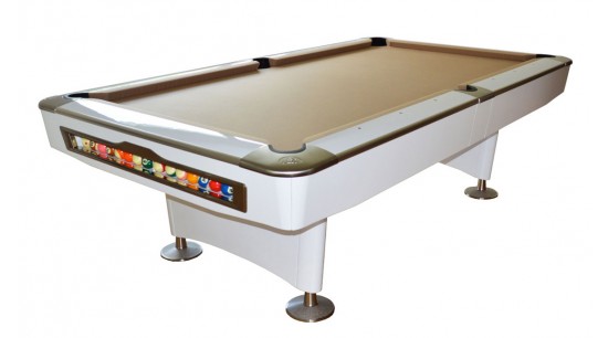 Billardtisch Olio 4919 weiß lackiert 9ft