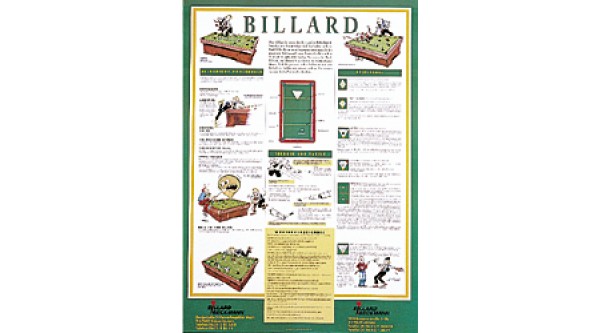 Billard Poster: Spielregeln Pool