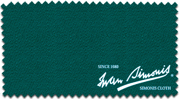 Billardtuch Simonis 860 165cm Blau/Grün