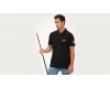 Poloshirt Schwarz mit USA-Flaggen und Predator Logo Gelb SM - XXL