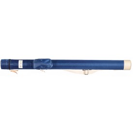 Cue hard case blue 1/1 round with shoulder strap