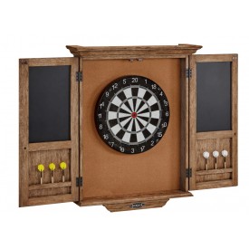 Brunswick Dartboard Cabinet Rustic Dark Brown