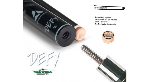 McDermott Queueoberteil DEFY 12,0 mm, Joint 3/8"x1