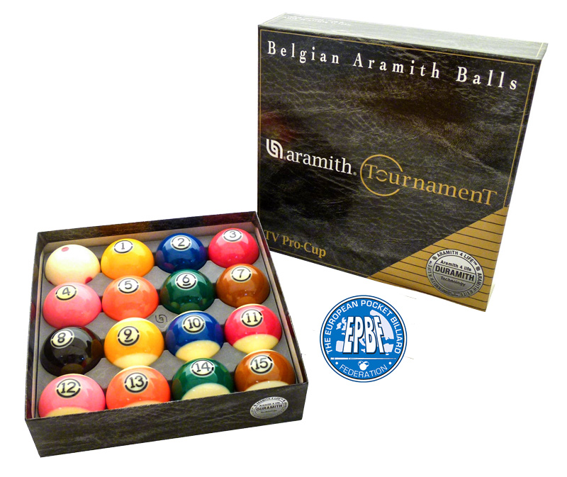 Poollball-Set Aramith Tournament TV Pro Cup 57,2mm for Sale at Beckmann  Billiards Shop