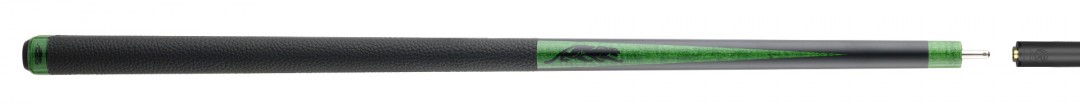 Billardqueue Predator SP2 mattschwarz mit grün gebeiztem Riegelahorn 1, Ledergriffband, Uni-Loc