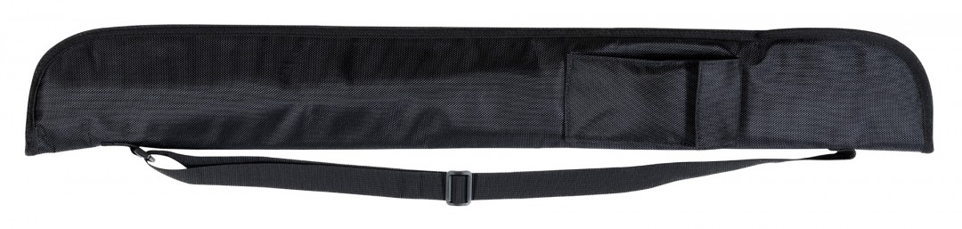 Queuetasche Nylon 1/1 Schwarz, 83 cm mit Schultergurt  und Zubehörtasche