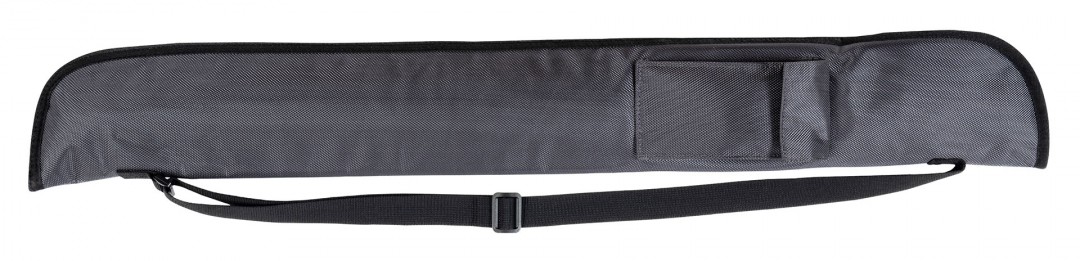 Queuetasche Nylon 1/1 Grau, 83 cm mit Schultergurt  und Zubehörtasche