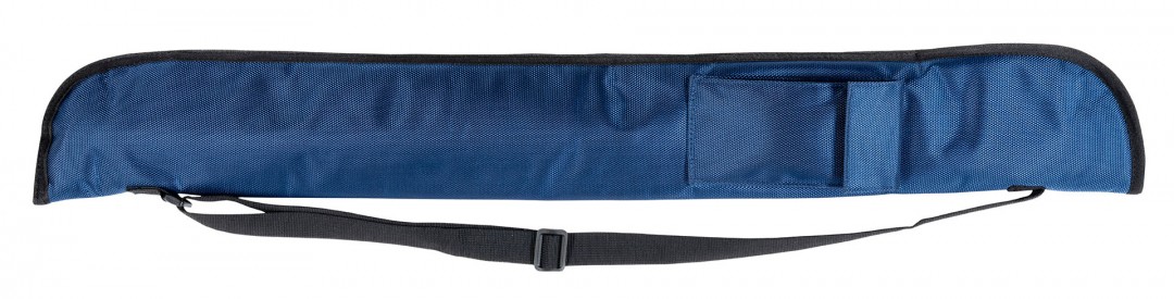 Queuetasche Nylon 1/1 Blau, 83 cm mit Schultergurt  und Zubehörtasche