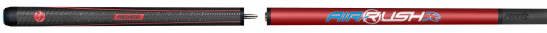 Predator Air Rush Red Revenge Jump Cue - Sport Wrap