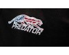 Poloshirt Schwarz mit USA-Flagge und Predator Logo SM - XXL