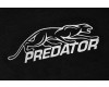 Kapuzenjacke mit Reißverschluss Schwarz mit gestickten Predator Logo Gelb M - XL