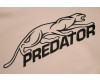 Kapuzenjacke mit Reißverschluss Beige mit gestickten Predator Logo schwarz  M - XL