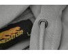 Kapuzenjacke mit Reißverschluss Grau mit gestickten Predator Logo Weiß  M - XL