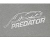 Kapuzenjacke mit Reißverschluss Grau mit gestickten Predator Logo Weiß  M - XL