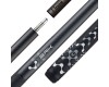 Break Queue Poison VX Schwarz/Grau mit Venom Carbon Fiber Shaft, Radial