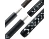 Break/Jump Queue Poison VX Schwarz/Grau mit Venom Carbon Fiber Oberteil, Radial