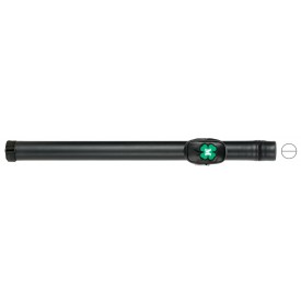 Cue hard case McDermott round black 1/1 with clover and shoulder strap