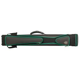 Hard cue case McDermott sport, black/green, 3x5 backpack-style shoulder straps