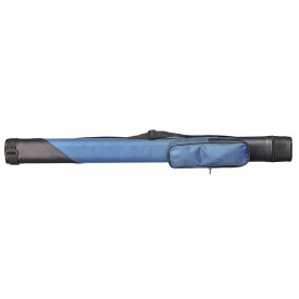 Queueköcher "Oval" blau/schwarz 1/1 mit Schultergurt und Tasche