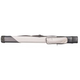 Queueköcher "Oval" Grau/schwarz 1/1 mit Schultergurt und Tasche