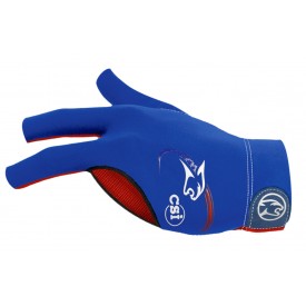 Billiard Glove Predator  USPBS Second-Skin, Blue / Red, XXS-XXL, left hand