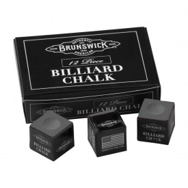 Brunswick Billardkreide Charcoal Grau 12 Stück