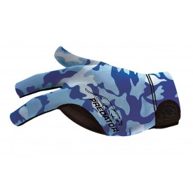 Glove Predator Second-Skin, Blue/Teal Camo, XXS-XXL, left hand