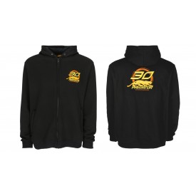 Predator Black Zip-Up Hoodie 30th Anniversary Logo Front & Back  M-XL