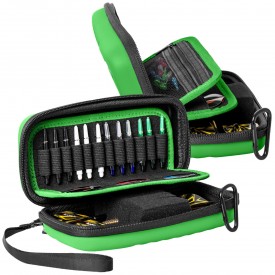 Dart Case BULL'S ORBIS S for 3 Darts and Accessories – Green