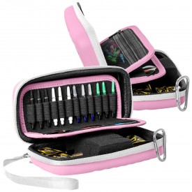 Dart Case BULL'S ORBIS S for 3 Darts and Accessories – Pink