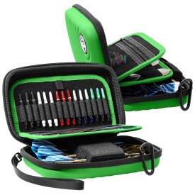 Dart Case BULL'S ORBIS XL for 6 Darts and Accessories – Green