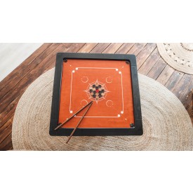 Carrom Board Woodestic Cherry Ebony, Handcrafted