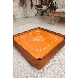 Carrom Board Woodestic Cherry Walnut, Handcrafted