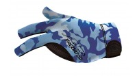 Billardhandschuh Predator Second-Skin, Blau/Schwarz Camouflage, XXS-XXL, linke Hand