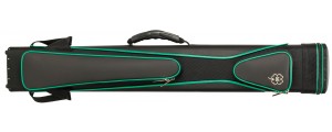 Hard cue case McDermott sport, black/green, 3x5 backpack-style shoulder straps