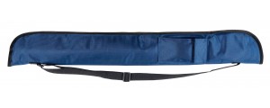 Queuetasche Nylon 1/1 Blau, 83 cm mit Schultergurt  und Zubehörtasche