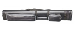 Cue Case Oval 2/4 black/gray with Shoulder Strap