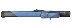 Queueköcher "Oval" blau/schwarz 1/1 mit Schultergurt und Tasche