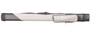  Cue hard case gray-black 1/1 oval with shoulder strap, pocket