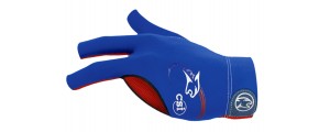 Billiard Glove Predator  USPBS Second-Skin, Blue / Red, XXS-XXL, left hand