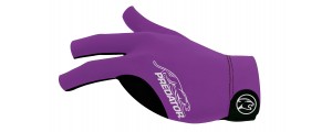 Billard Handschuh Predator Second-Skin, Lila/Grau, XXS-XXL, linke Hand