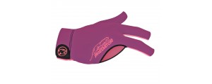 Billard Handschuh Predator Second-Skin, Lila/ Pink Logo, SM-XXL, rechte Hand
